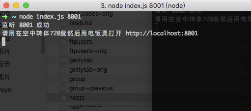 node index.js 8001